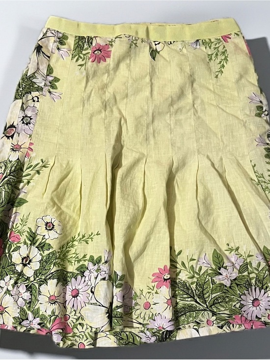 Ann Taylor Dresses & Skirts - Ann Taylor Linen Blend Floral A-Line Skirt
